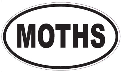 MOTHS - Oval Sticker
