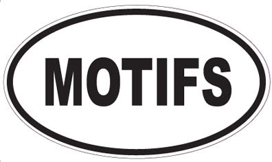 MOTIFS - Oval Sticker
