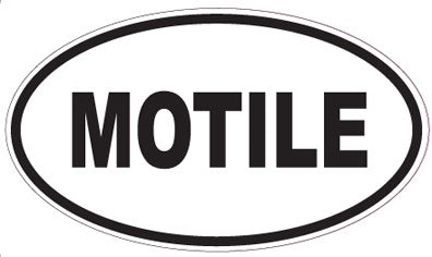 MOTILE - Oval Sticker