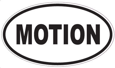 MOTION - Oval Sticker