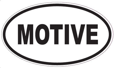 MOTIVE - Oval Sticker