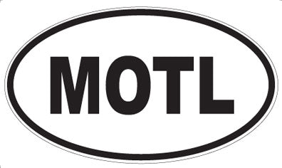 MOTL - Oval Sticker
