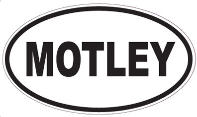MOTLEY - Oval Sticker
