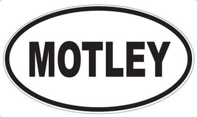 MOTLEY - Oval Magnet