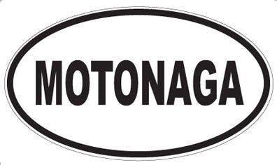 MOTONAGA - Oval Sticker