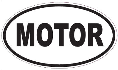 MOTOR - Oval Sticker