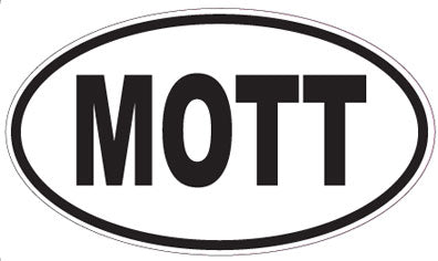MOTT - Oval Sticker