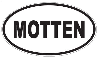 MOTTEN - Oval Sticker
