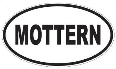 MOTTERN - Oval Sticker