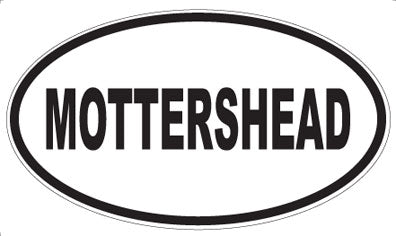MOTTERSHEAD - Oval Sticker