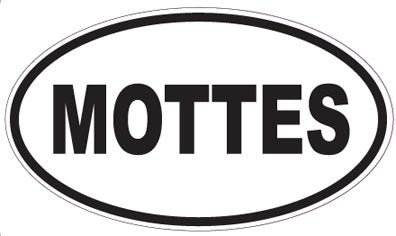 MOTTES - Oval Sticker