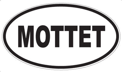 MOTTET - Oval Sticker