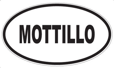 MOTTILLO - Oval Sticker