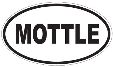 MOTTLE - Oval Sticker
