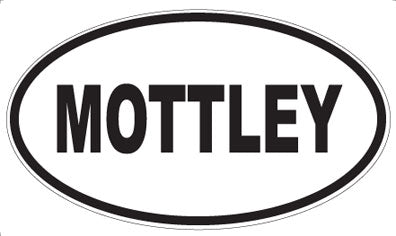 MOTTLEY - Oval Sticker