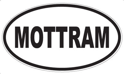 MOTTRAM - Oval Sticker