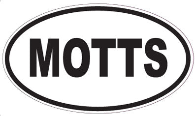 MOTTS - Oval Magnet