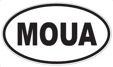 MOUA - Oval Sticker
