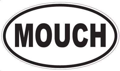 MOUCH - Oval Sticker