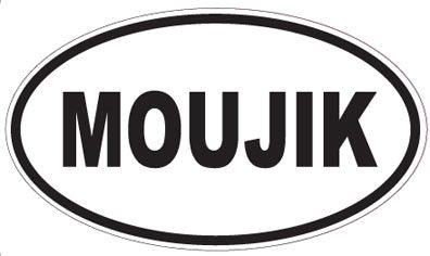 MOUJIK - Oval Sticker