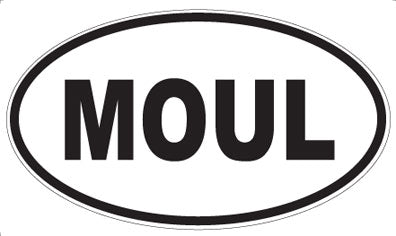 MOUL - Oval Sticker