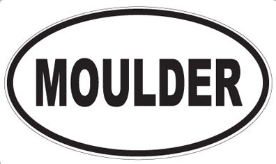 MOULDER - Oval Sticker