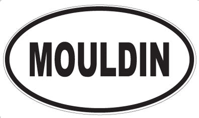 MOULDIN - Oval Sticker