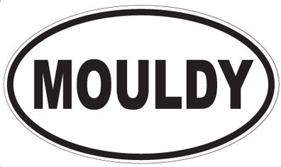 MOULDY - Oval Sticker
