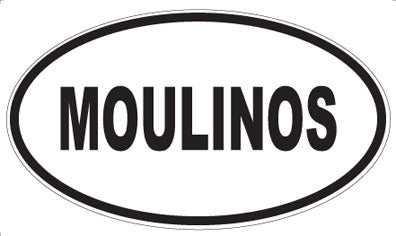 MOULINOS - Oval Sticker