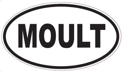 MOULT - Oval Sticker