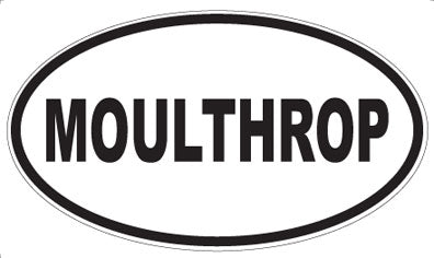 MOULTHROP - Oval Sticker