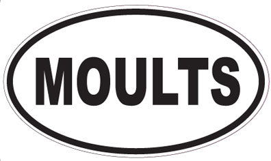 MOULTS - Oval Sticker