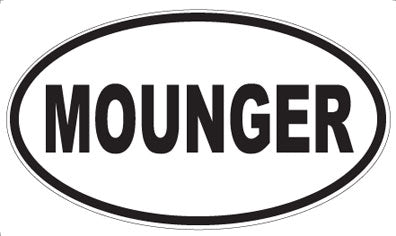 MOUNGER - Oval Sticker
