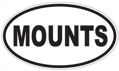 MOUNTS - Oval Sticker