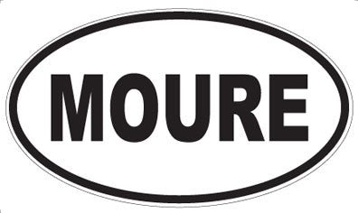 MOURE - Oval Sticker