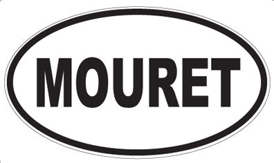MOURET - Oval Sticker