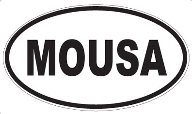 MOUSA - Oval Sticker