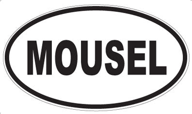 MOUSEL - Oval Sticker