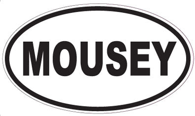 MOUSEY - Oval Sticker