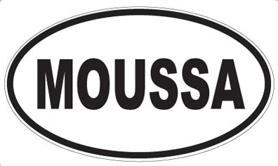 MOUSSA - Oval Sticker