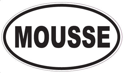 MOUSSE - Oval Sticker