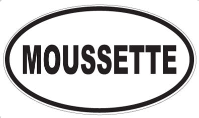 MOUSSETTE - Oval Sticker