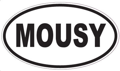 MOUSY - Oval Magnet