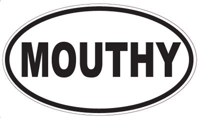 MOUTHY - Oval Sticker