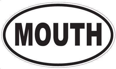 MOUTH - Oval Magnet