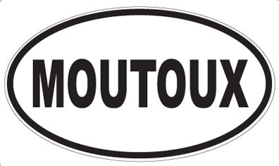 MOUTOUX - Oval Sticker