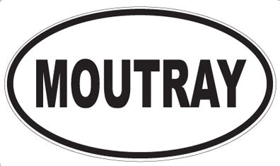 MOUTRAY - Oval Sticker