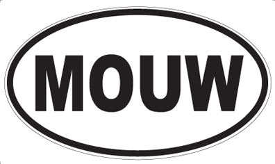 MOUW - Oval Sticker