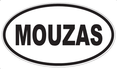 MOUZAS - Oval Sticker