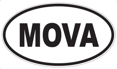 MOVA - Oval Sticker
